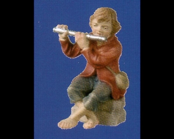 Junge mit Flte zur ALRA-14 cm Figurengröße, NATUR Abb.nicht ver