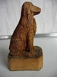 Setter, Lindenholz-Handarbeit, 20 cm, braun