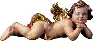 Putte liegend, links, 20 cm