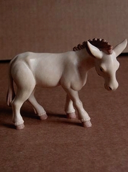 Esel zur ALRA-10 cm Figurengröße, 2-farbig-gebeizt