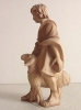 Hirte auf Schaf  zur ALRA-10 cm Figurengröße, 2-farbig