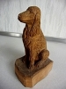 Setter, Lindenholz-Handarbeit, 20 cm, braun