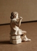 Junge mit Flöte zur ALRA-14 cm Figurengröße, 2-farbig-gebeizt
