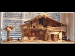 Weihnachtskrippe Stall Linz für 12-14 cm Figuren