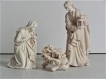 Heilige Familie, Jesus lose, in geschnitzter Wiege