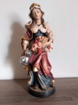 30 % NACHLASS! Heilige Elisabeth mit Rosen, Holzfigur