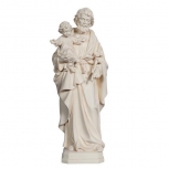 30 % NACHLASS! Hl.Josef mit Kind und Lilienzweig, Holzfigur, Miniatur, 7 cm