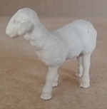 Lamm trinkend zur ALRA-Krippe, 10 cm Figurengröße, NATUR 