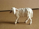 Schaf zurückschauend zur ALRA-14 cm Figurengröße, 2-farbig-gebeizt